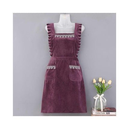 Cute Fashion Women's Kitchen Apron with Pockets, Perfect for Mother's Day Gift