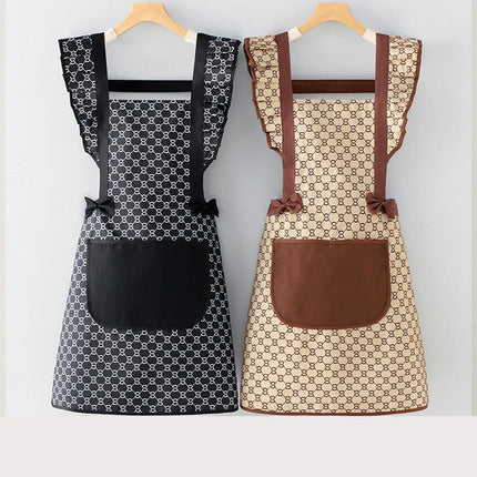 Lace Princess Women's Apron with Pockets-Perfect for Cafe Baking Gardening Cooking