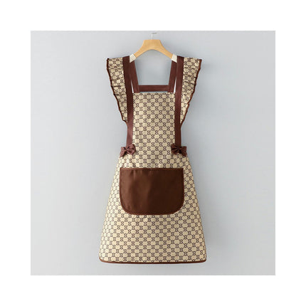 Lace Princess Women's Apron with Pockets-Perfect for Cafe Baking Gardening Cooking