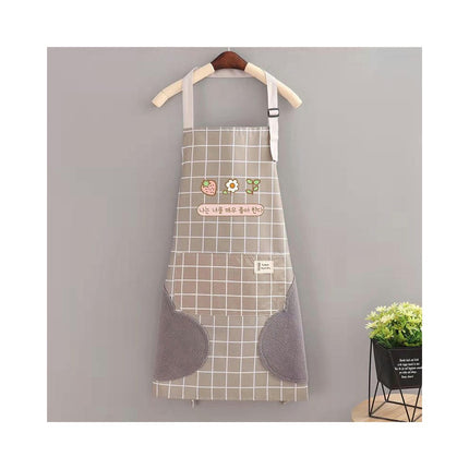 Hanging Neck Adjustable Apron with Pockets for Women Girls Kitchen Baking Cooking Apron