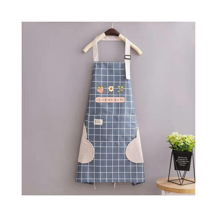 Hanging Neck Adjustable Apron with Pockets for Women Girls Kitchen Baking Cooking Apron