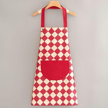 Adjustable Bib Apron Polyester Kitchen Aprons Waterdrop Resistant Aprons for Cafe Shop Baking Cooking