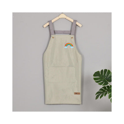 Kitchen Polyester Aprons Waterdrop Resistant Aprons for Cafe Shop Baking Cooking Apron