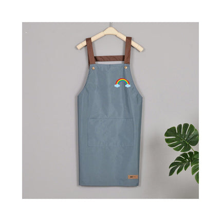 Kitchen Polyester Aprons Waterdrop Resistant Aprons for Cafe Shop Baking Cooking Apron