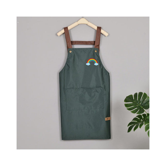 Kitchen Polyester Aprons Waterdrop Resistant Aprons for Cafe Shop Baking Cooking Apron