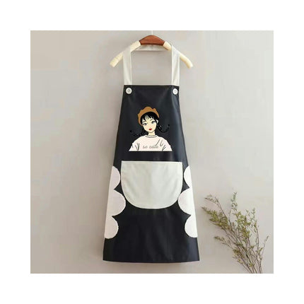 Kitchen Apron with Hand Wipe,Water-drop Resistant with Pockets Cooking Bib Aprons for Women Chef