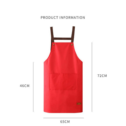 Polyester Aprons Waterdrop Resistant Aprons for Kitchen Cafe Shop Baking Cooking Apron