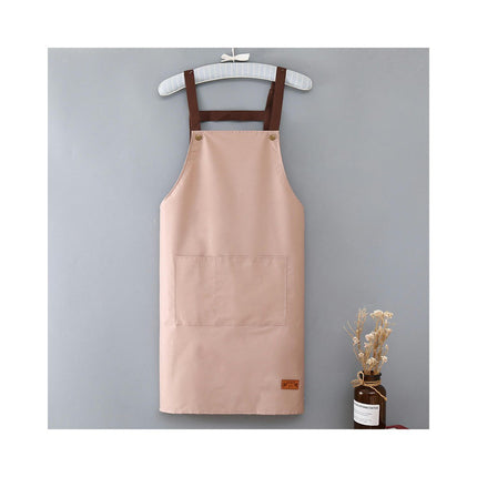 Polyester Aprons Waterdrop Resistant Aprons for Kitchen Cafe Shop Baking Cooking Apron