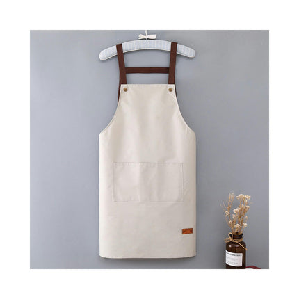 Polyester Aprons Waterdrop Resistant Aprons for Kitchen Cafe Shop Baking Cooking Apron