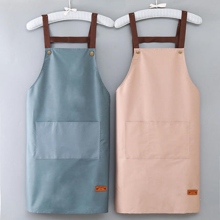 Polyester Aprons Waterdrop Resistant Aprons for Kitchen Cafe Shop Baking Cooking Apron