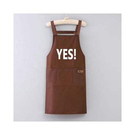 Women's Baking Apron - With 3 Pockets Suitable for Milk Tea Shop Cafe Gardening Work Apron