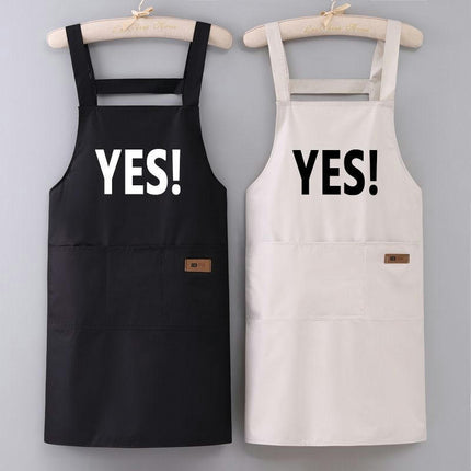 Women's Baking Apron - With 3 Pockets Suitable for Milk Tea Shop Cafe Gardening Work Apron