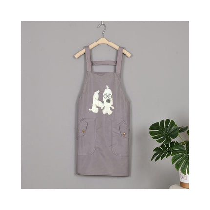 Apron for Women with Double Pockets, Kitchen Apron, Perfect for Cafe Shop Baking Gardening Cooking