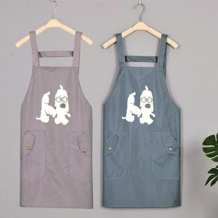 Apron for Women with Double Pockets, Kitchen Apron, Perfect for Cafe Shop Baking Gardening Cooking