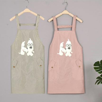 Apron for Women with Double Pockets, Kitchen Apron, Perfect for Cafe Shop Baking Gardening Cooking