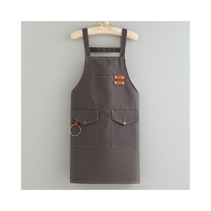 Aprons For Women Men With Pockets ,Kitchen Waterproof Hair Stylist Bbq Canvas For Adults Apron