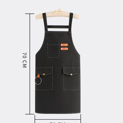 Aprons For Women Men With Pockets ,Kitchen Waterproof Hair Stylist Bbq Canvas For Adults Apron