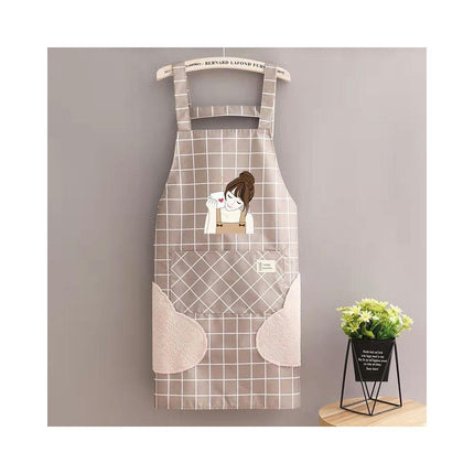 Mesh Apron H-type Waterproof Bib Apron - Wipeable Hand Cafe Home Kitchen Apron