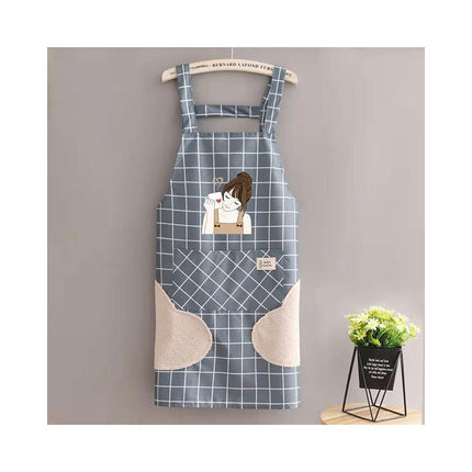 Mesh Apron H-type Waterproof Bib Apron - Wipeable Hand Cafe Home Kitchen Apron