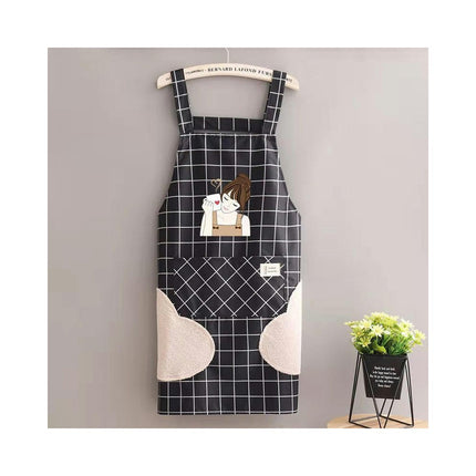 Mesh Apron H-type Waterproof Bib Apron - Wipeable Hand Cafe Home Kitchen Apron