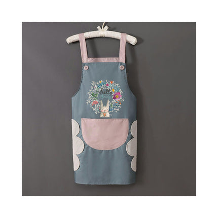 Apron with Wipeable Hand Bib-waterproof Kitchen Baking Cooking Apron for Men and Women