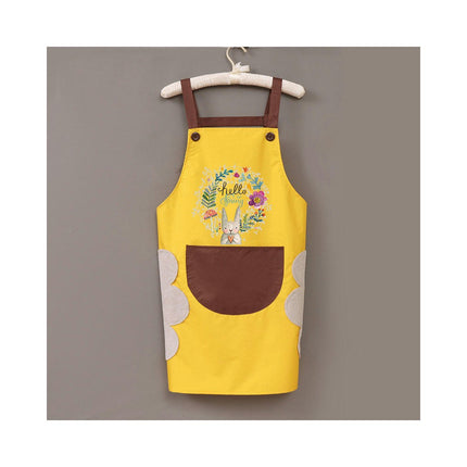 Apron with Wipeable Hand Bib-waterproof Kitchen Baking Cooking Apron for Men and Women