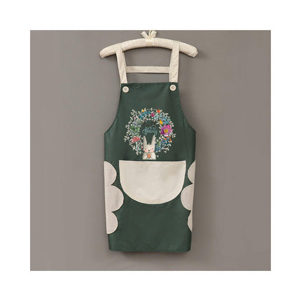 Apron with Wipeable Hand Bib-waterproof Kitchen Baking Cooking Apron for Men and Women