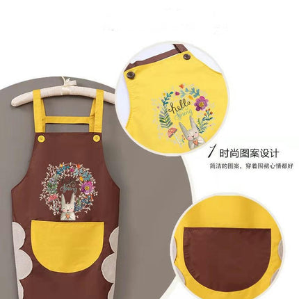 Apron with Wipeable Hand Bib-waterproof Kitchen Baking Cooking Apron for Men and Women