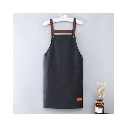 Household Aprons Men's and Women's Suspender Aprons Catering Shop Work Clothes Kitchen Cooking Aprons