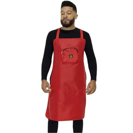 Oxford Cloth Apron-Waterproof Zipper Style Large Pocket Cross Strap Painting Barber Apron