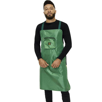 Oxford Cloth Apron-Waterproof Zipper Style Large Pocket Cross Strap Painting Barber Apron