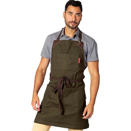 Waterproof Apron Multi-Pocket BBQ Shop Hairdresser Work Clothes Adjustable Apron