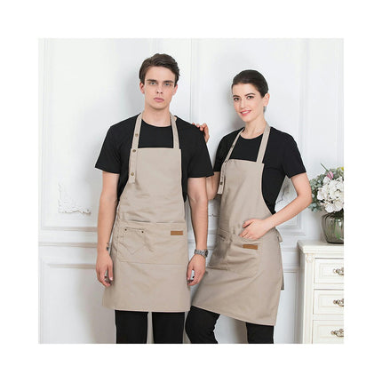 Kitchen Apron Waterdrop Resistant Apron with adjustable Aprons for Women with Pockets-2-pack