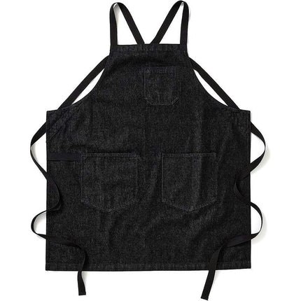 Denim Apron with Pockets Adjustable Cooking Apron for Kitchen Cooking BBQ Gardening