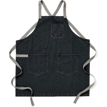 Denim Apron with Pockets Adjustable Cooking Apron for Kitchen Cooking BBQ Gardening