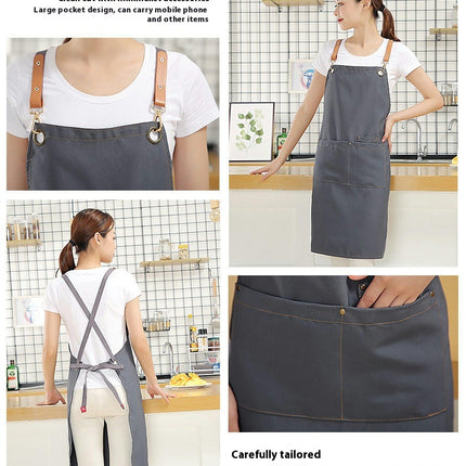 Apron for Women with Pockets,  Kitchen Apron, Perfect for Cafe Shop Baking Gardening Cooking