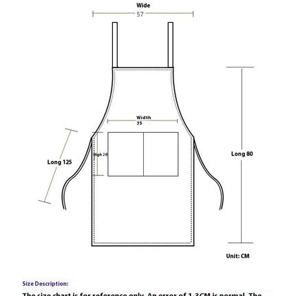 Bib Aprons Adjustable-Unisex Apron for Restaurant Kitchen Cooking Tea Shop Coffee