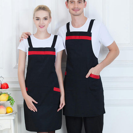 Polyester Cotton Canvas Apron-Unisex Apron-For Restaurant Coffee Hall Waiter Apron