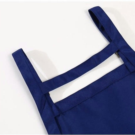 Waterproof Polyester Cotton Apron-Unisex Apron for Restaurant Kitchen Cooking Tea Shop Coffee