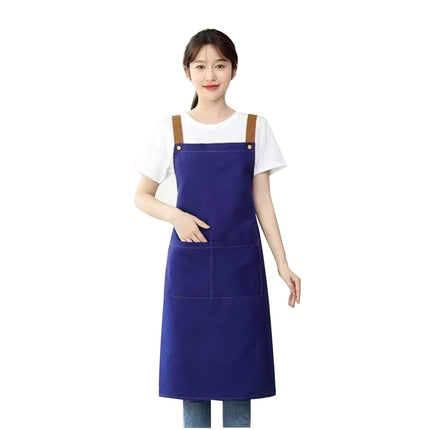 Snap-on Suspender Apron Adjustable Extended Apron Restaurant Coffee Shop Waiter Apron