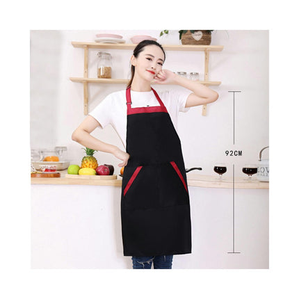 Restaurant Apron, Unisex Apron with Pockets, Adjustable Halter Kitchen Cooking Apron