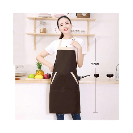 Restaurant Apron, Unisex Apron with Pockets, Adjustable Halter Kitchen Cooking Apron