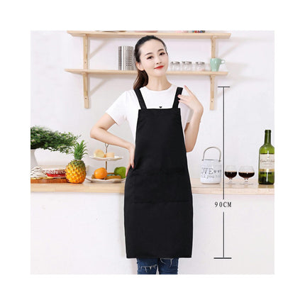 Restaurant Apron, Unisex Apron with Pockets, Kitchen Cooking Double Strap Apron