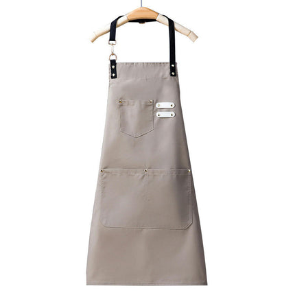 Kitchen Apron-Adjustable Neck and Waistband Apron for Baking Cooking Gardening