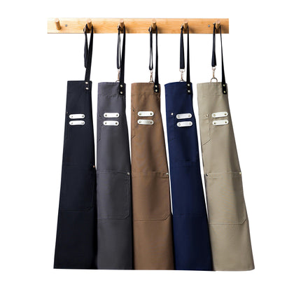 Kitchen Apron-Adjustable Neck and Waistband Apron for Baking Cooking Gardening