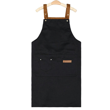 Vest Halter Apron - Home Kitchen Restaurant Baking Apron - Large Pocket Gardening Work Apron