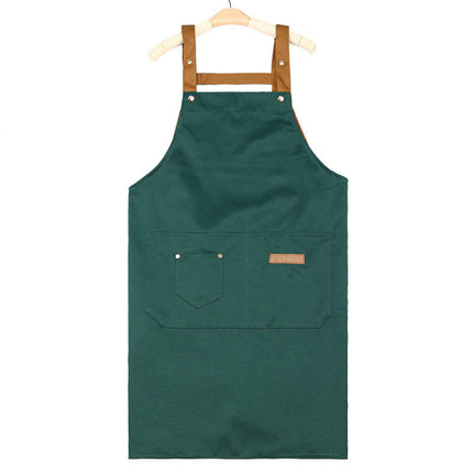 Vest Halter Apron - Home Kitchen Restaurant Baking Apron - Large Pocket Gardening Work Apron