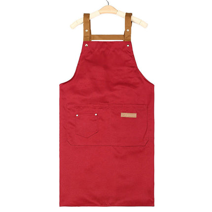 Vest Halter Apron - Home Kitchen Restaurant Baking Apron - Large Pocket Gardening Work Apron