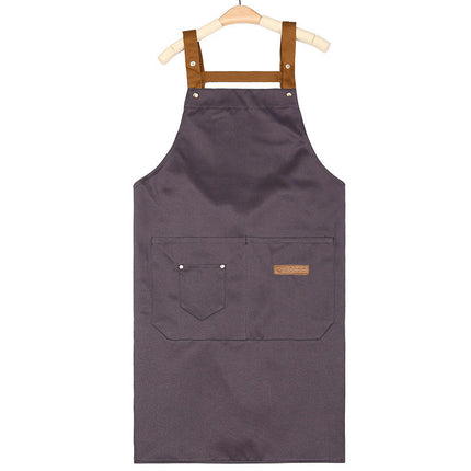 Vest Halter Apron - Home Kitchen Restaurant Baking Apron - Large Pocket Gardening Work Apron