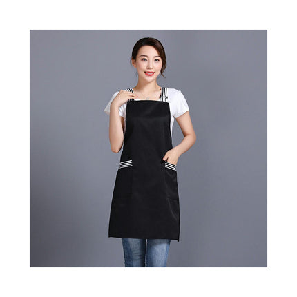 Waterproof Kitchen Catering Workwear Women's Apron with Pockets Adjustable Straps